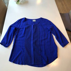 Anthropologie/ Maeve brand blue blouse